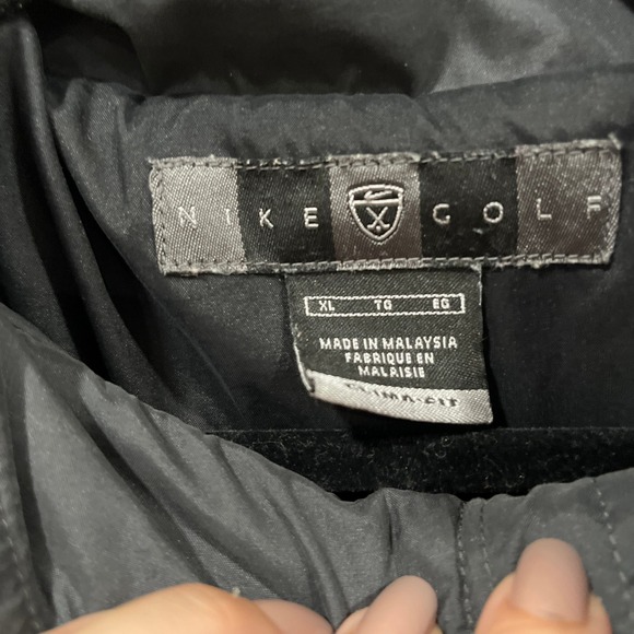 Nike Golf XL Black Pullover Clima Fit Windbreaker Jacket Mens - Picture 3 of 6